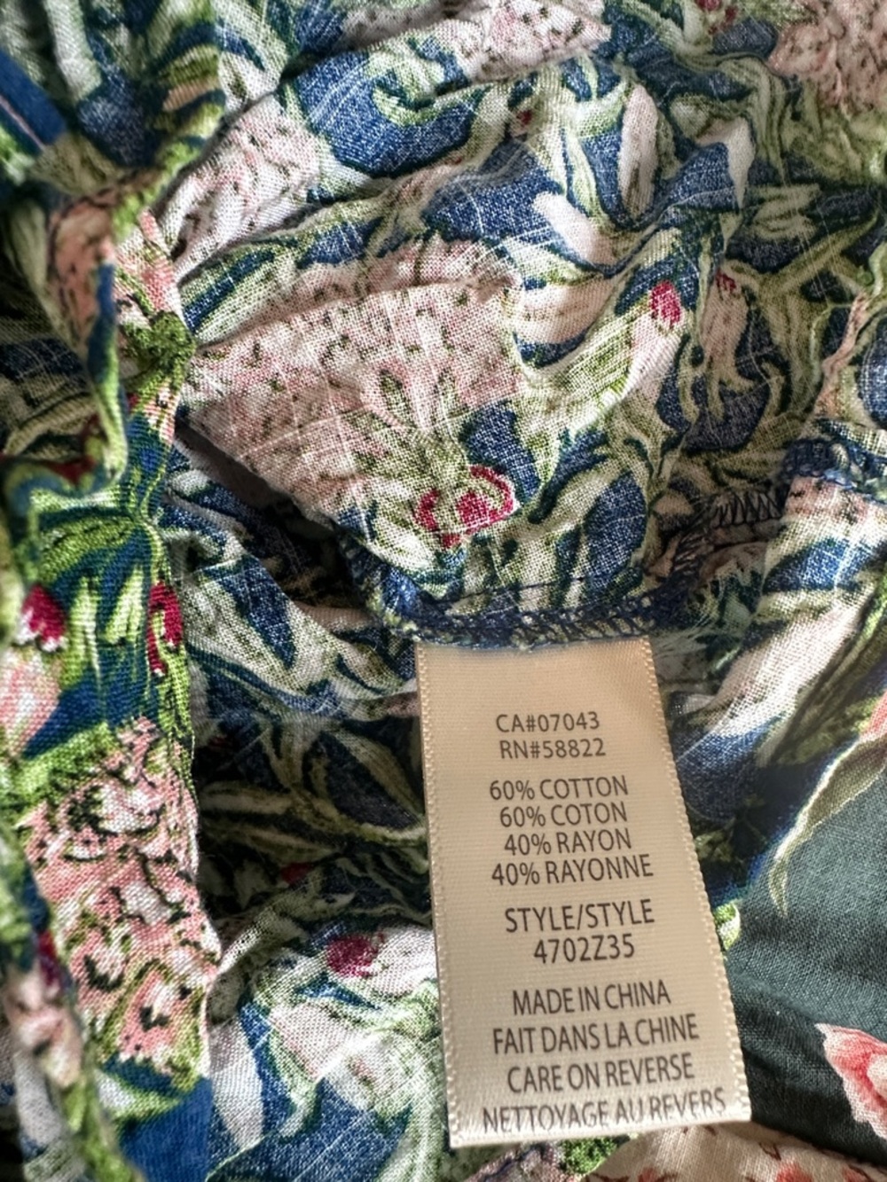 A—Floral Embroidered top - Picture 3 of 11